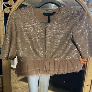 BCBG MAXIMA SEQUIN CROP